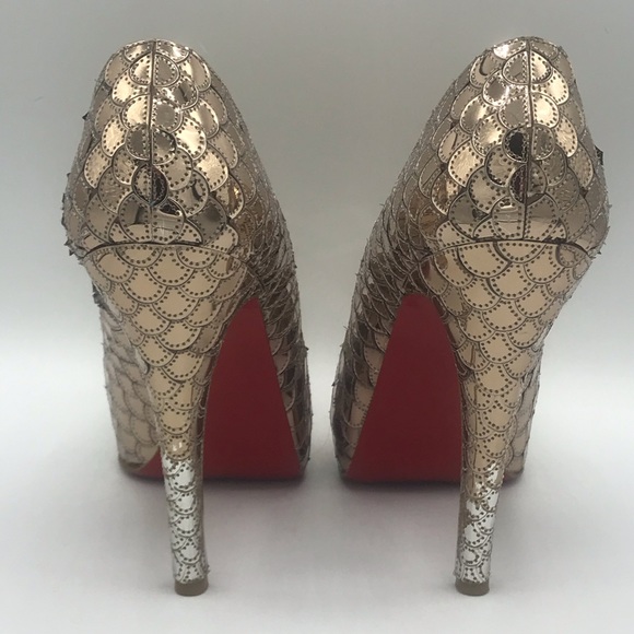Christian Louboutin Shoes - Christian Louboutin Very Prive Sequin Heels Shoes
